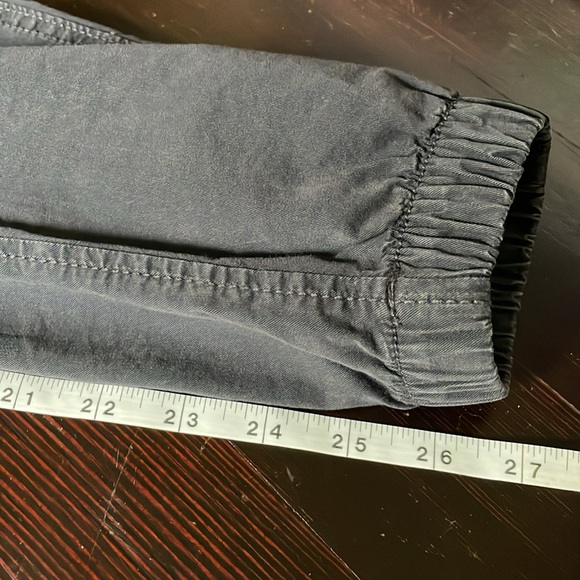 Navy Men's AE American Eagle Flex Trekker Woven Cotton Joggers In Size Small - Picture 9 of 13